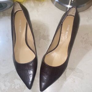 Nine West Oaks brown croc